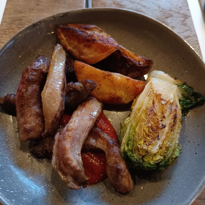 Ribs de patanegra, grenailles et sauce barbecue image