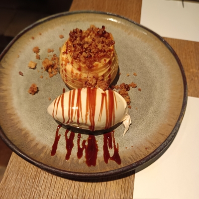 Pommes au four, glace tonka image