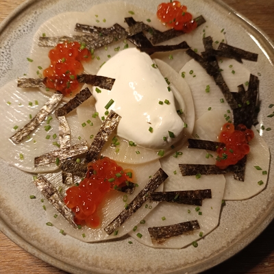 Carpaccio de Navet nori grillé image
