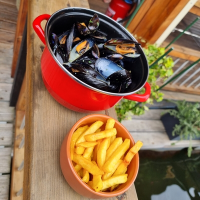 Moules marinières frites image