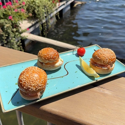 Mini hamburger saumon image