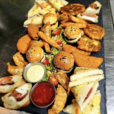 Croûtons chèvre miel pancetta image