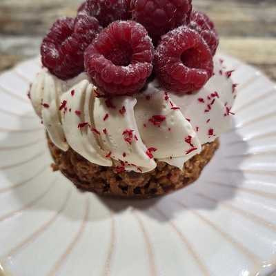 Cheese cake vanille framboises image