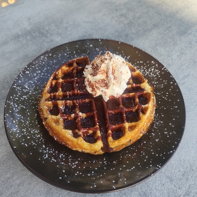 Gaufre chocolat chantilly image