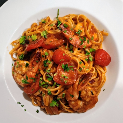 Linguini aux gambas image