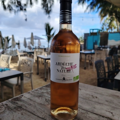 Verre de rosé bio "  vigneron Ardechois" 2021 image