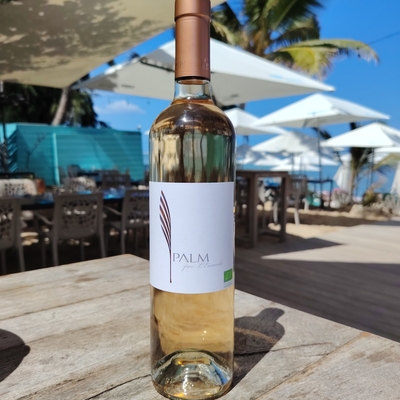 Verre de rosé palm bio"domaine de l'escarcelle" 2024 image