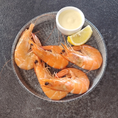 Assiette de crevettes fraîches (5 pièces) image