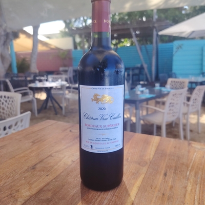 Verre de Bordeaux château vrai cailloux 2020 image