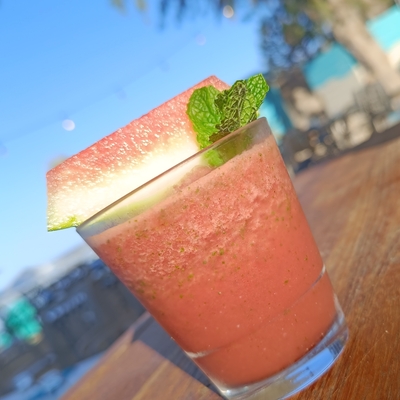 Jus de pastèque et menthe fraiche image