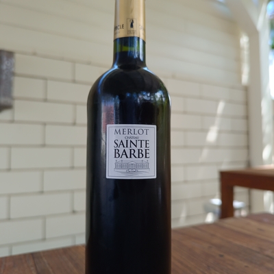 Verre de Bordeau " Merlot " Château saint Barbe 2015 image