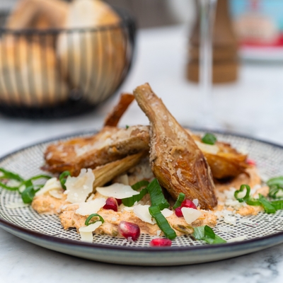 Artichauts frits, sauce tonnata maison image