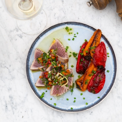 Thon mi cuit façon tataki image