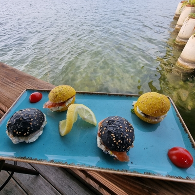 Mini hamburger gravelax saumon image