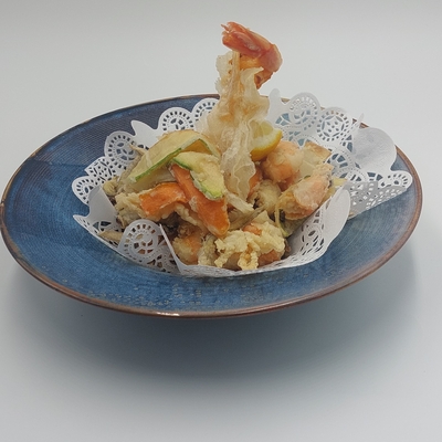 Symphonie croustillante de la Mer et du Terroir (fritto misto) image