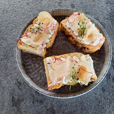 Focaccia et gravlax de marlin image