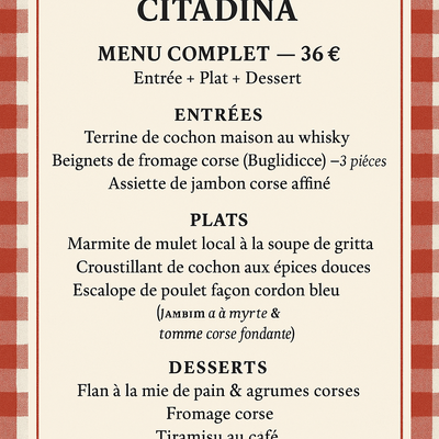 Menu 36€ image