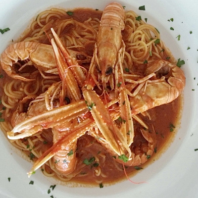 Spaghetti aux langoustines image
