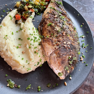 Daurade royale fraîche grillée à la plancha (400gr) image