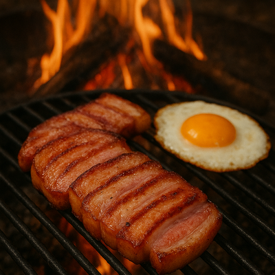 Planche de Panzetta grillée image