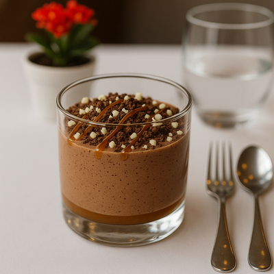 Mousse au chocolat intense image