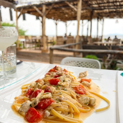 Linguine a la pêche du jour image