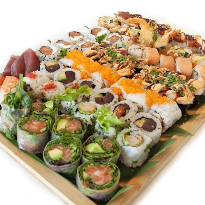 Plateau mix divers sushis (72 pièces) image