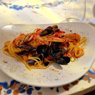 Linguine di gragnano aux fruits de mer image