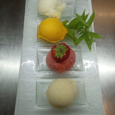 Éventail de sorbets maison 4 parfums image