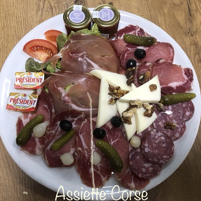 Assiette "Corse" à partager image