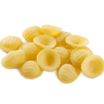 Orecchiette gorgonzola, poire, speck, noisettes. image