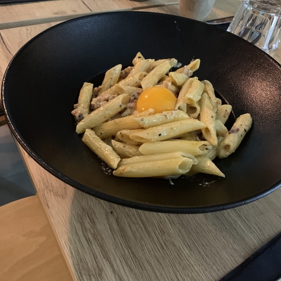 Penne carbonara image