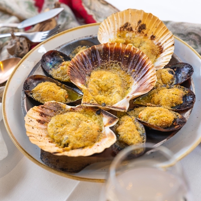 Duo de moules et coquilles St-Jacques image