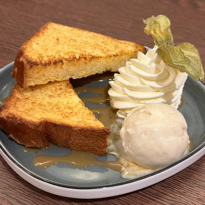 Brioche Façon Pain Perdu & Confiture au Lait & Glace Vanille Bourbon image