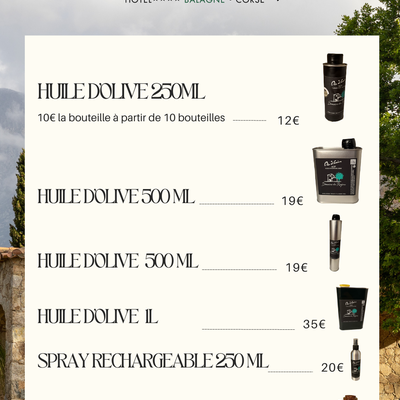tarif huile d'olive aop image
