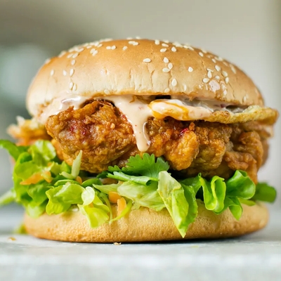 The Chicken Burger du chat blanc image