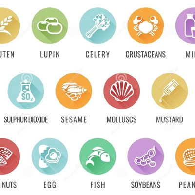 Merci de signaler au serveur toute intolérance ou allergie alimentaire image