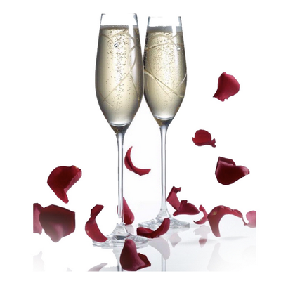 OFFRE ST VALENTIN _2 VERRES DE CHAMPAGNE 12 Cl Gioria Latizeau image