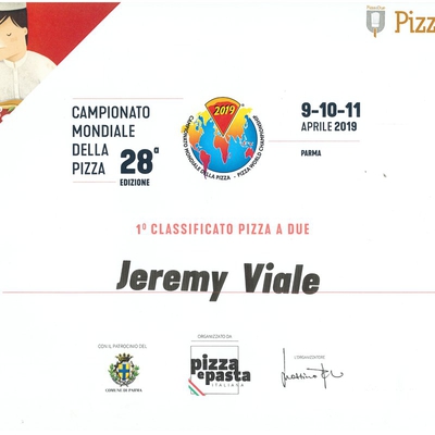 champion du monde de Pizza à Parme 2019 image