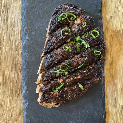 TARTINE DE BOUDIN BASQUE, CARAMEL AU ROMARIN image