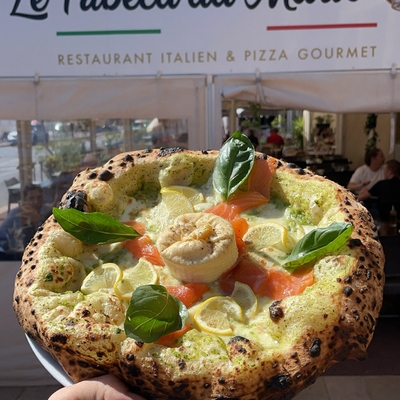 pizza saumon image