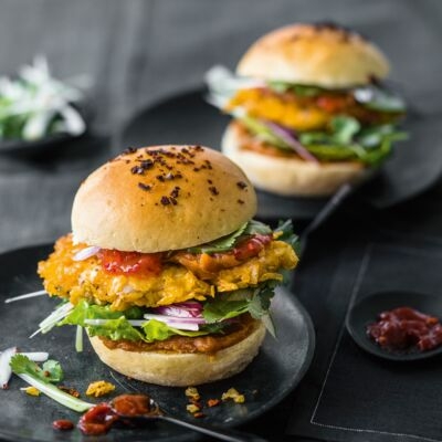 Chicken Burger & Frites image