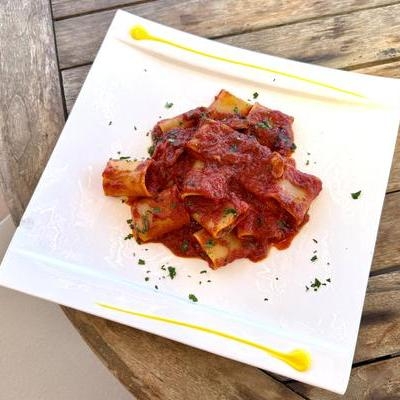 Paccheri alla amatriciana image