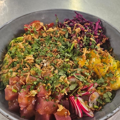 Poke thon, vinaigrette thai image