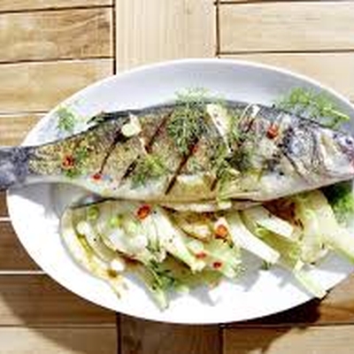 Loup bio grillé 400gr entier image