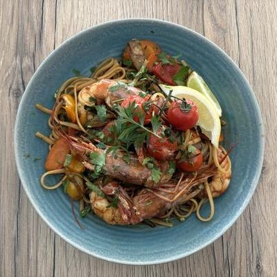 Linguine aux gambas image