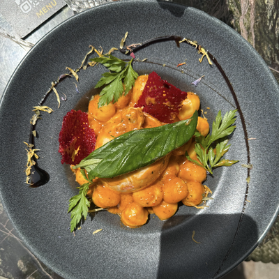 Gnocchis frais burrata pesto rosso image