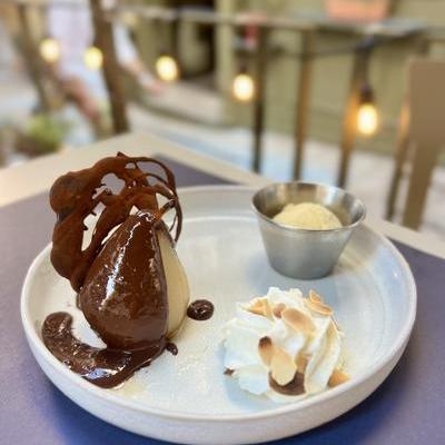 Poire belle Hélène maison image