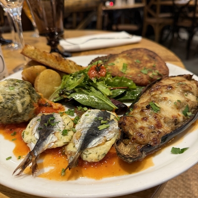 Trilogie, sardines, storzapretti, aubergines image
