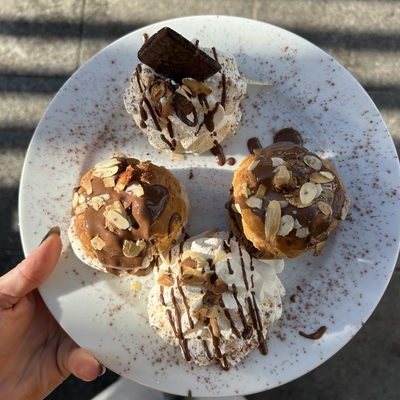 Profiteroles after eight image